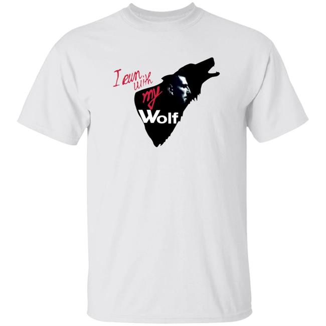 MyNhung - I Run With My Wolf Shirt By Jelena And Novak Djokovic Jelena's Viral Wolf T Shirt Hoodie Sweatshirt