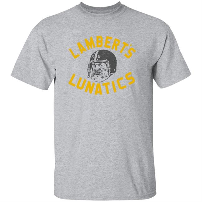 Vu - Lambert's Lunatics Shirt Cam Heyward Wearing Jack Lambert Pittsburgh Steelers Shirt