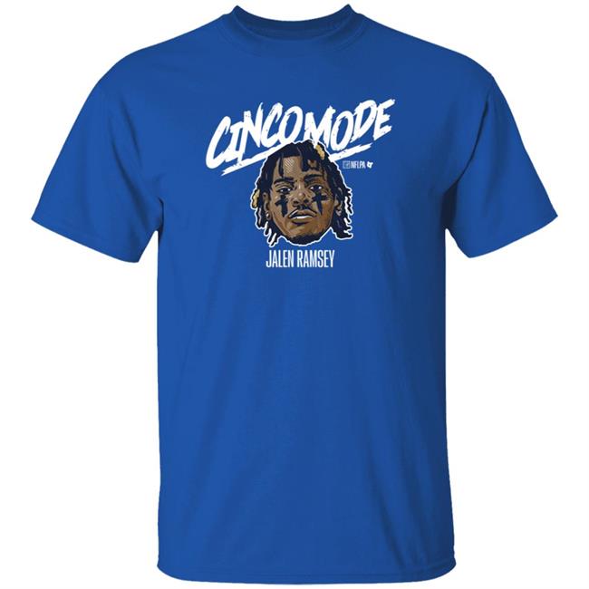 Jalen Ramsey Cinco Mode Shirt BreakingT Store Rams Fan Can Go ‘Cinco Mode’ With Jalen Ramsey Shirt Hoodie