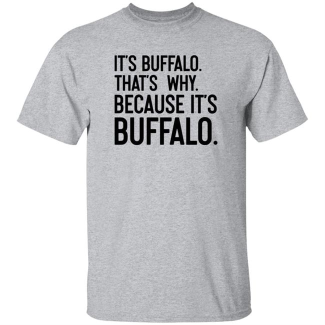 News 4 Buffalo It's Buffalo That's Why Because It's Buffalo Shirt Hoodie Sweatshirt