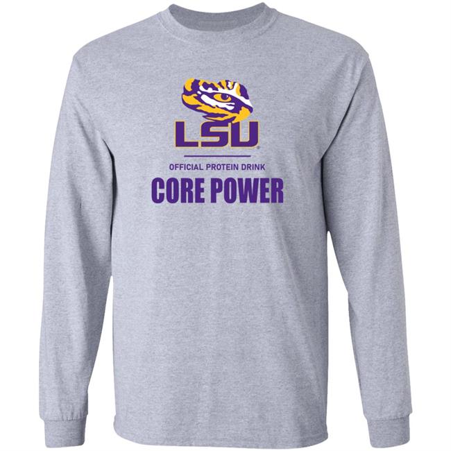 Lsu Official Protein Drink Core Power Shirt Hoodie Sweatshirt Liam Shanahan