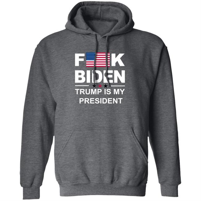 Fuck Biden Trump Is My President Hoodie Let Go Brandon Fjb Amber Joy