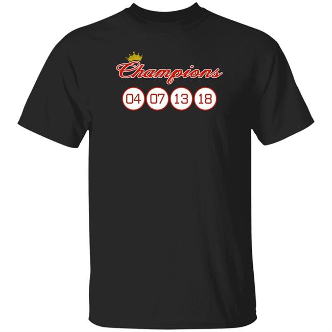 Jared Carrabis Champions 04 07 13 18 Shirt Hoodie Swaeatshirt