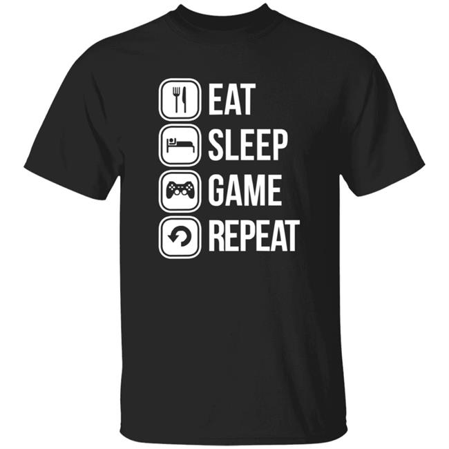Eat Sleep Game Repeat Shirt Spooky Sweets