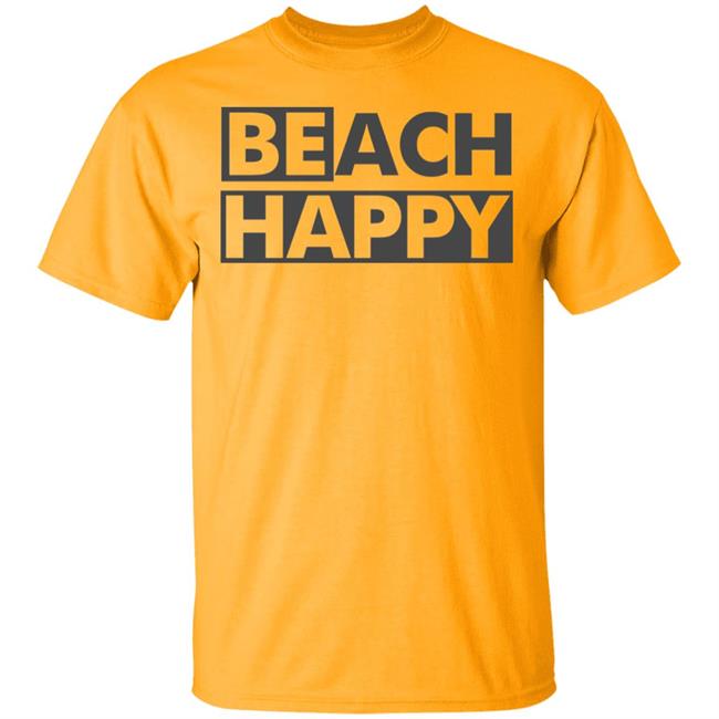 BEACH HAPPY SHIRT White Hoodie Sweatshirt BEACH HAPPY SHIRT White Hoodie Sweatshirt