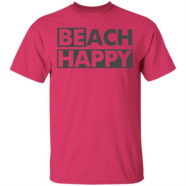 BEACH HAPPY SHIRT White Hoodie Sweatshirt BEACH HAPPY SHIRT White Hoodie Sweatshirt
