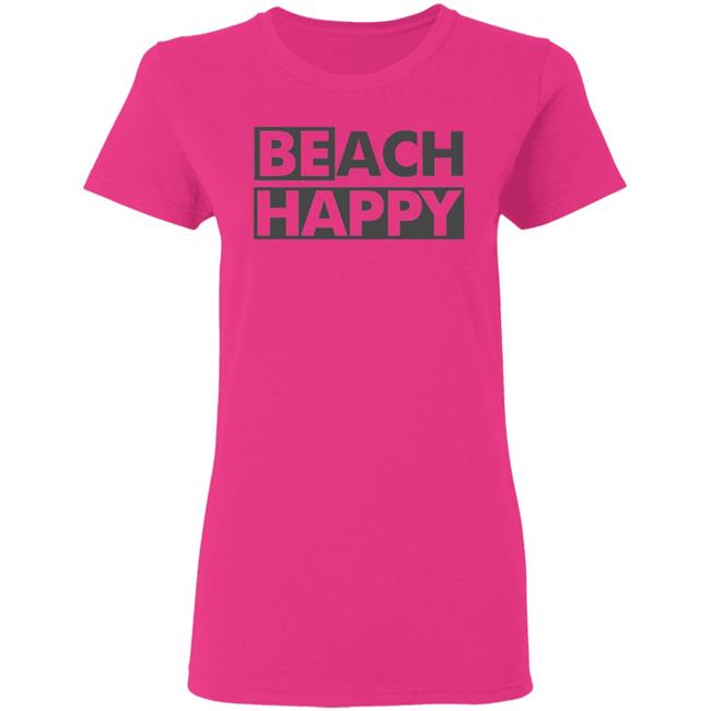 BEACH HAPPY SHIRT White Hoodie Sweatshirt BEACH HAPPY SHIRT White Hoodie Sweatshirt