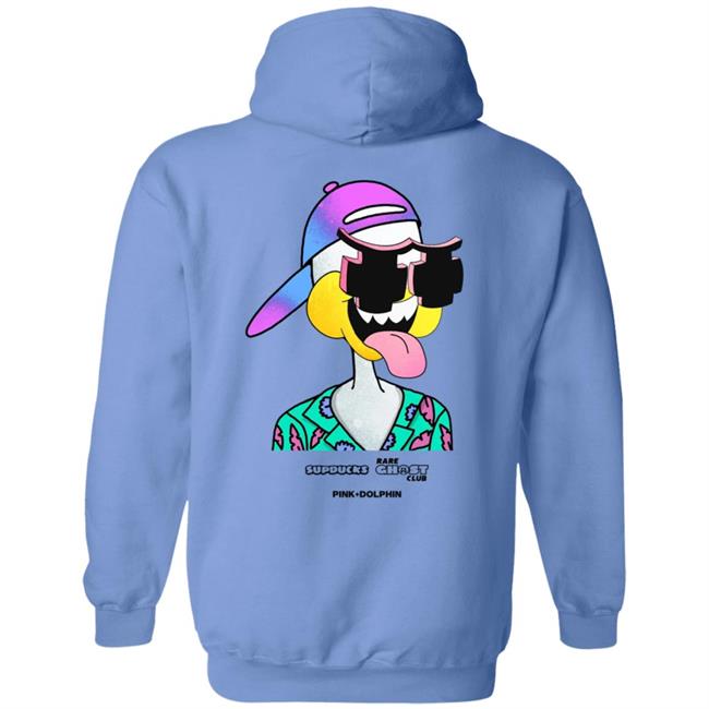Sup Ghost Hoodie Supducks X Rare Ghost Club X Pink Dolphin Merch