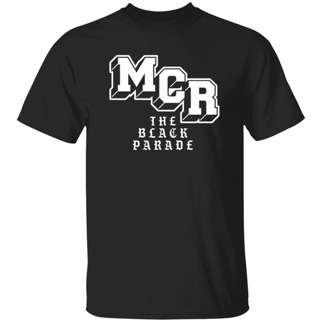 My Chemical Romance Merch Block Parade Text Shirt Mcr The Black Parade Shirt