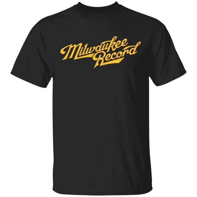 Milwaukee Record Crew Shirt Black hoodie sweatshirt