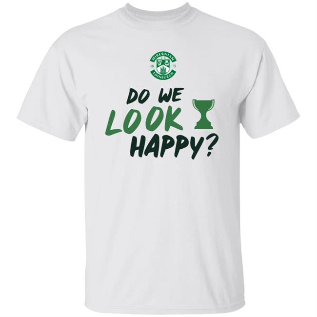 Do We Look Happy Shirt Steven Gerrard Hibernian FC