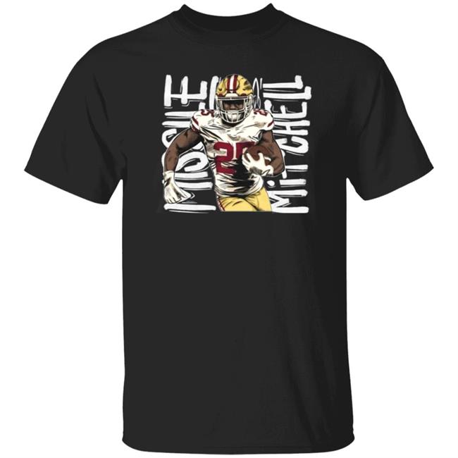 George Kittle Wearing Elijah Mitchell Shirt 49Ers