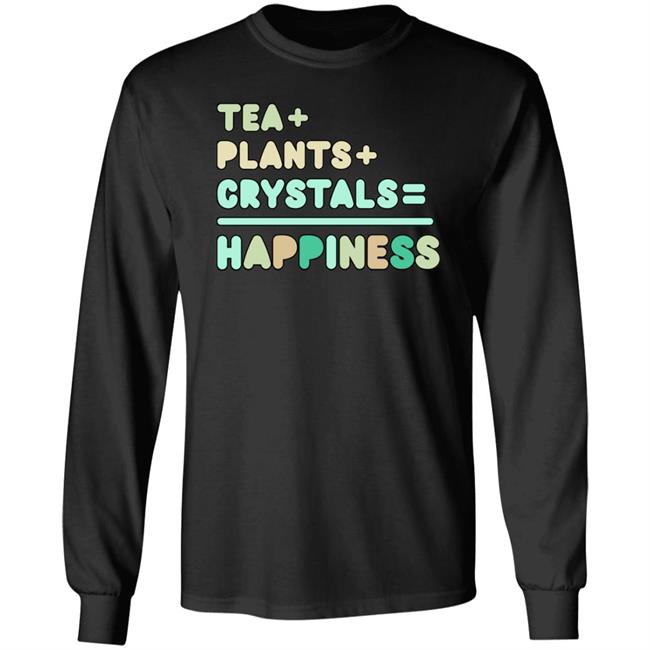 Tea+Plants+Crystals=Happiness Hoodie Mintybongwater Store