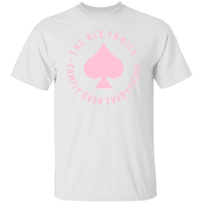 Ace Family Merch White Circle Ace Family Shirt The Ace Family Merch