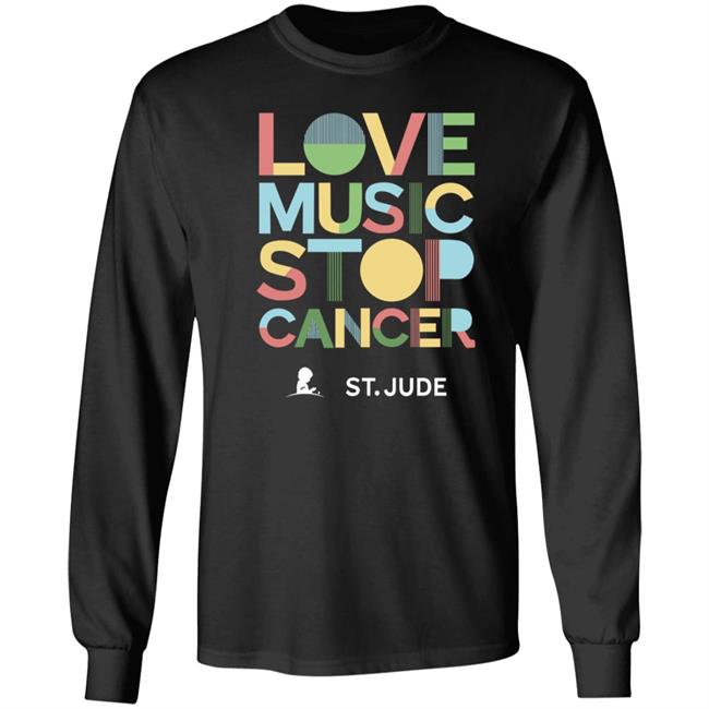 Love Music Stop Cancer Shirt Stjude.Org Store