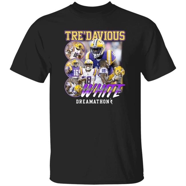 Justin Jefferson Wearing Tre’Davious White Shirt Dreamathon Merch