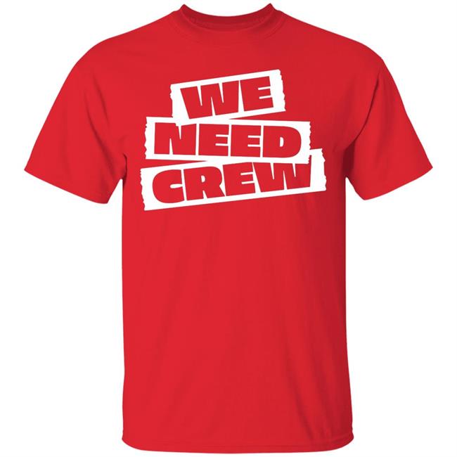 WE NEED CREW TEE BLACK Hoodie Sweatshirt WE NEED CREW TEE BLACK Hoodie Sweatshirt