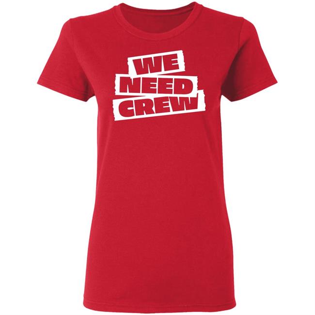 WE NEED CREW TEE BLACK Hoodie Sweatshirt WE NEED CREW TEE BLACK Hoodie Sweatshirt