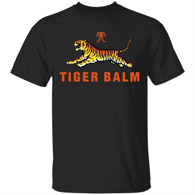 Tiger Balm Pullover Shirt Black Hoodie Sweatshirt