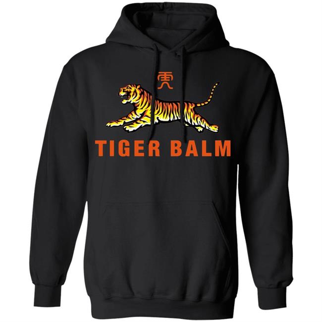Tiger Balm Pullover Shirt Black Hoodie Sweatshirt Tiger Balm Pullover Shirt Black Hoodie Sweatshirt