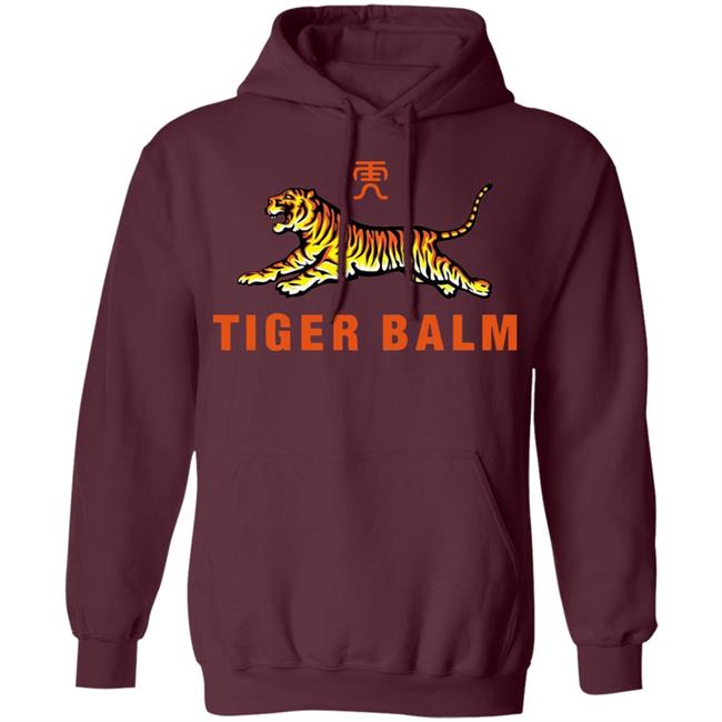 Tiger Balm Pullover Shirt Black Hoodie Sweatshirt Tiger Balm Pullover Shirt Black Hoodie Sweatshirt