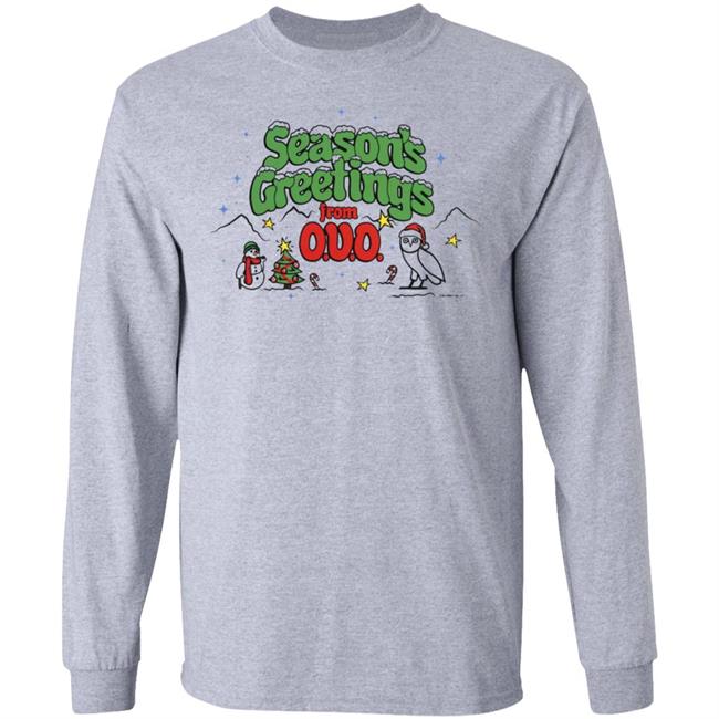 OVO HOLIDAY T SHIRT White Hoodie Sweatshirt OVO HOLIDAY T SHIRT White Hoodie Sweatshirt