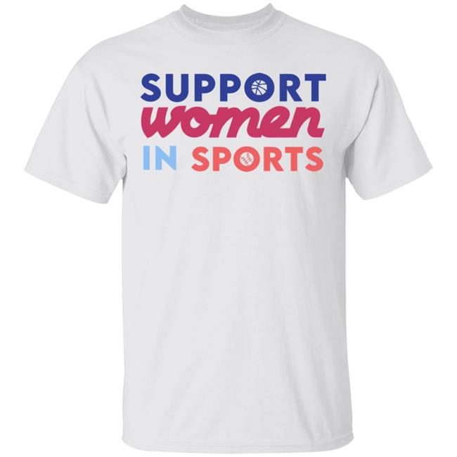 Logo T shirt Support Women In Sports Hoodie Sweatshirt