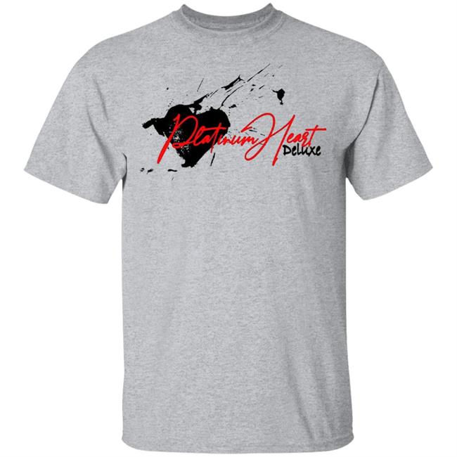 PLATINUM HEART SPLATTER WHITE T SHIRT White Hoodie Sweatshirt PLATINUM HEART SPLATTER WHITE T SHIRT White Hoodie Sweatshirt