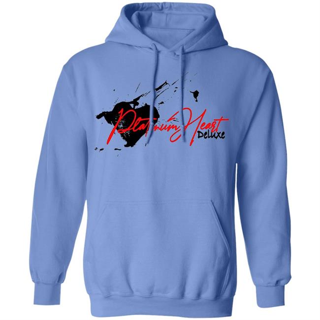 PLATINUM HEART SPLATTER WHITE T SHIRT White Hoodie Sweatshirt PLATINUM HEART SPLATTER WHITE T SHIRT White Hoodie Sweatshirt