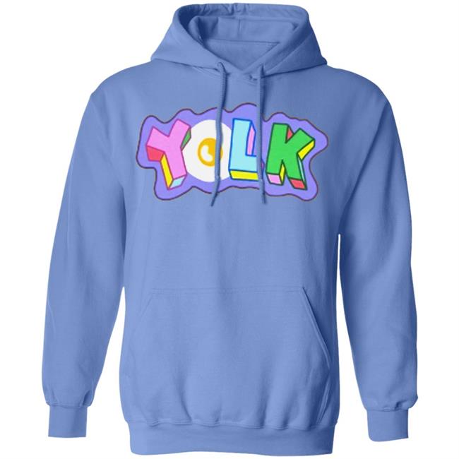 YOLK EMBROIDERED HOODIE White Hoodie Sweatshirt YOLK EMBROIDERED HOODIE White Hoodie Sweatshirt