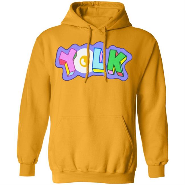 YOLK EMBROIDERED HOODIE White Hoodie Sweatshirt YOLK EMBROIDERED HOODIE White Hoodie Sweatshirt