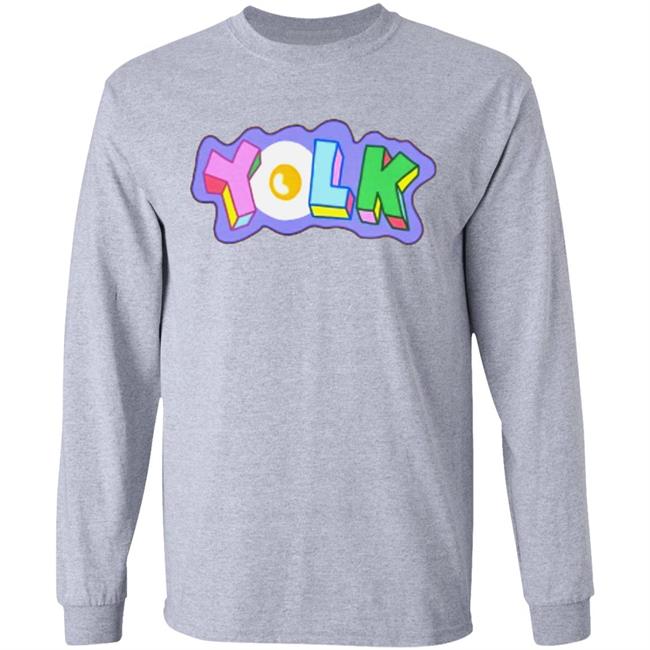 YOLK EMBROIDERED HOODIE White Hoodie Sweatshirt YOLK EMBROIDERED HOODIE White Hoodie Sweatshirt
