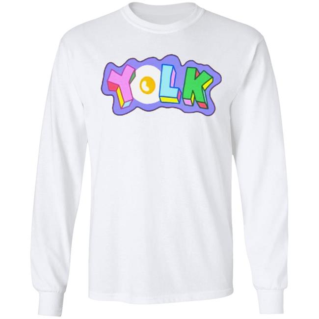 YOLK EMBROIDERED HOODIE White Hoodie Sweatshirt YOLK EMBROIDERED HOODIE White Hoodie Sweatshirt