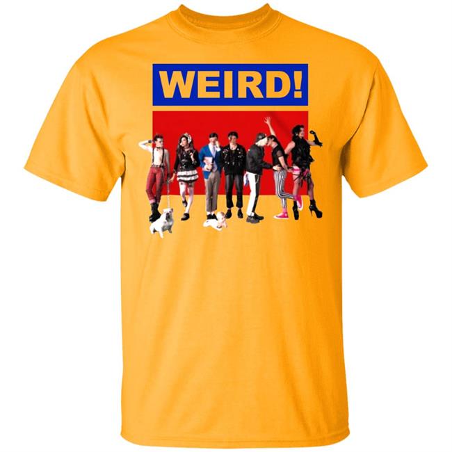 WEIRD! WHITE T-SHIRT White Hoodie Sweatshirt WEIRD! WHITE T-SHIRT White Hoodie Sweatshirt