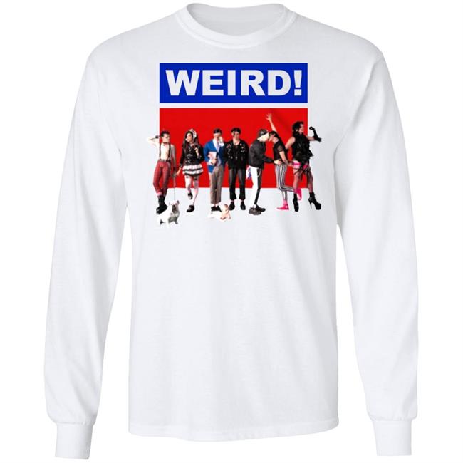 WEIRD! WHITE T-SHIRT White Hoodie Sweatshirt WEIRD! WHITE T-SHIRT White Hoodie Sweatshirt