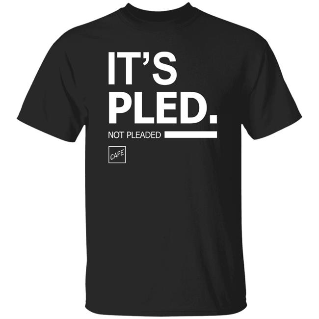 It's Pleaded Hoodie Official Shop Cafe Merch