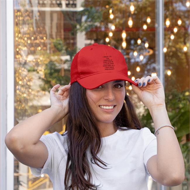 I Went To The Garfield Fan-Con In Cleveland Ohio And All I Got Was Pregnant Embroidered Hat