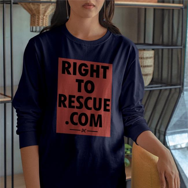 Knbr Right To Rescue .Com T Shirt Righttorescue.Com T Shirt Orange