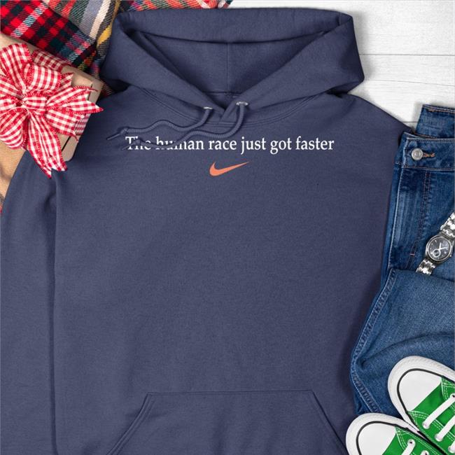 Nn Running Team The Human Race Just Got Faster Shirt Eliud Kipchoge