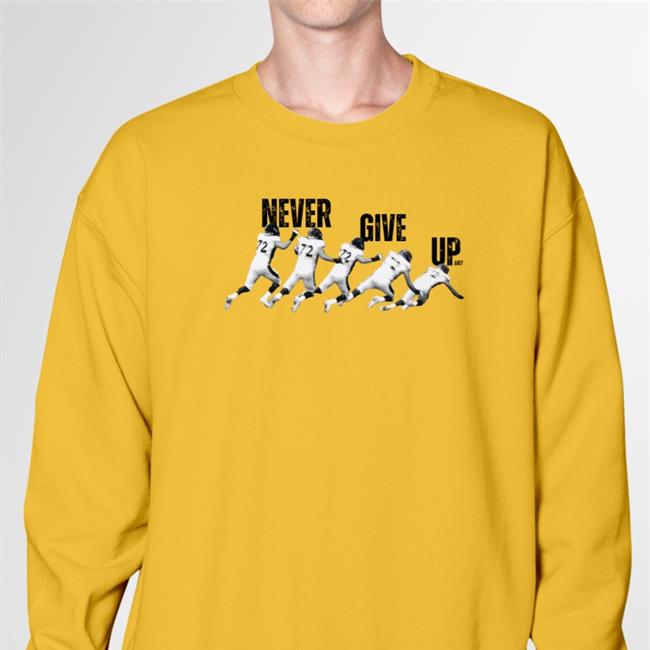 Broncos Lt Garett Bolles Wearing Never Give Up Shirt Garettbolles72 Merch Field Yates