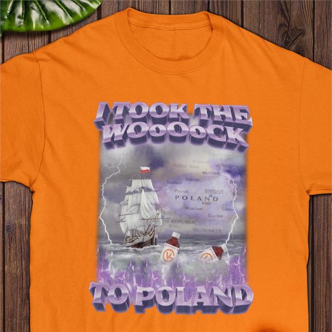 Swag Stimulus Merch I Took The Woooock To Poland T Shirt Black
