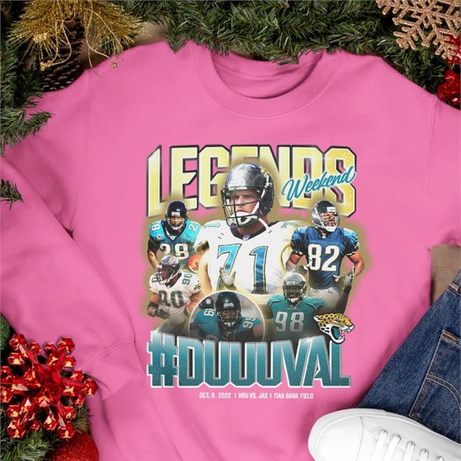 Jacksonville Jaguars Black Legends Weekend Duuuval Shirt