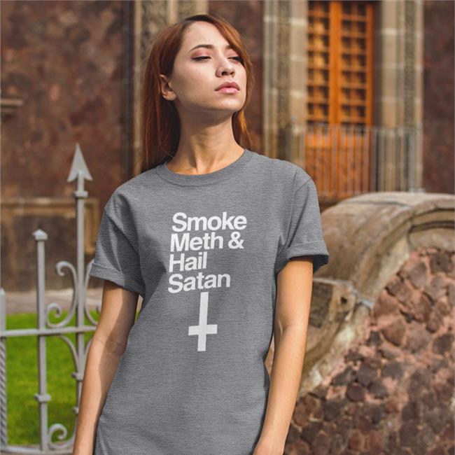 Smoke Meth & Hail Satan Hoodie Pokibruh