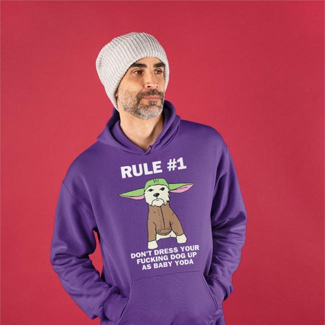 Luccainternational Rule Don't Dress Your Fucking Dog Up As Baby Yoda Hoodie