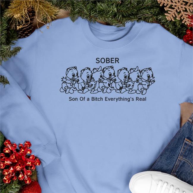 Shirtsthtgohard Sober Son Of A Bitch Everything's Real T Shirts