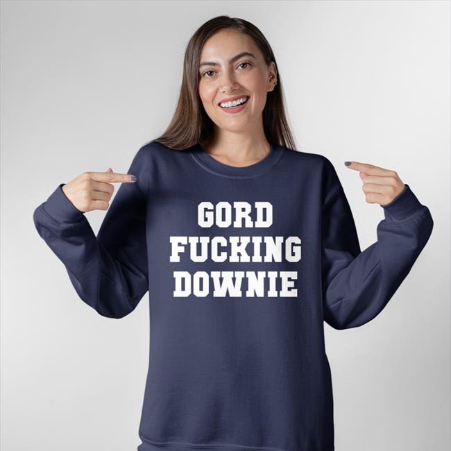Jeff Ament's Army Gord Fuckin Downie Long Sleeve Tee Shirt Black