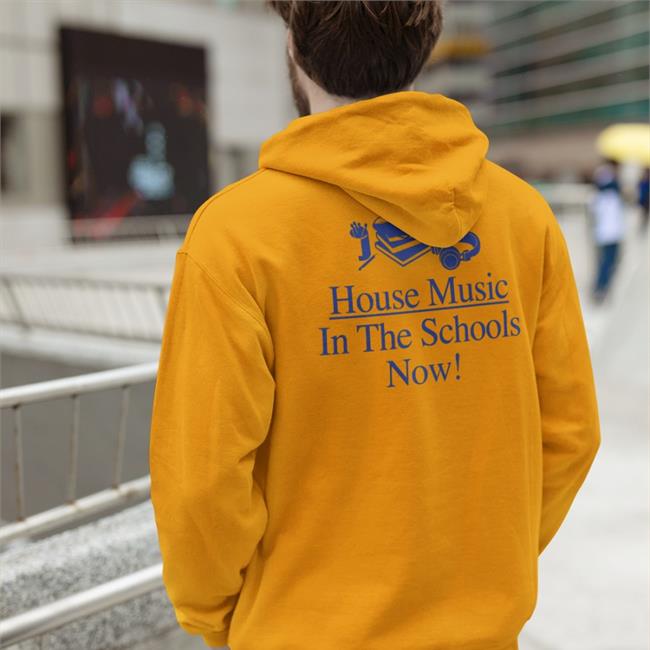 White Everpress House Music In The Schools Now Long Sleeve T Shirt