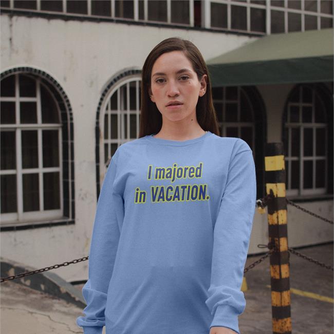 I Majored In Vacation Tee Shirt
