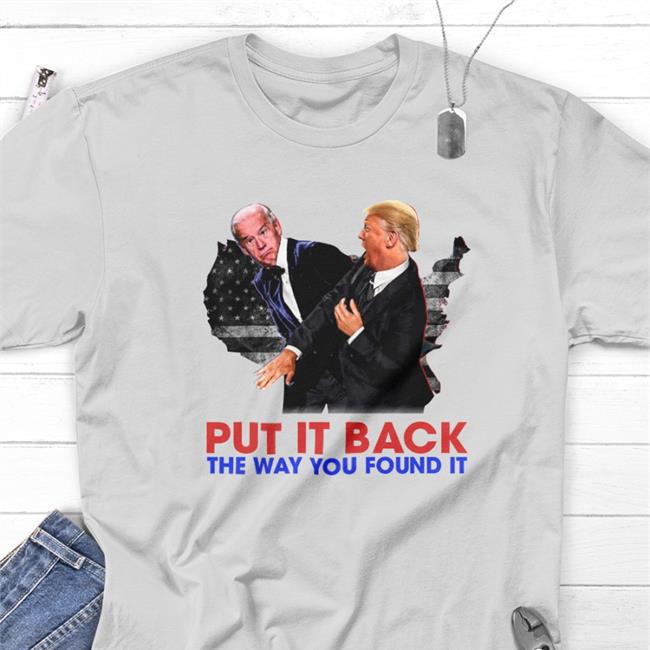 White Zack Morris Biden Trump Put It Back The Way You Found It Shirt
