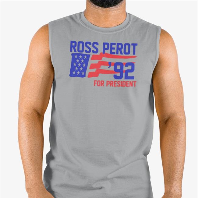 Ross Perot 92 For President Shirts Light Blue